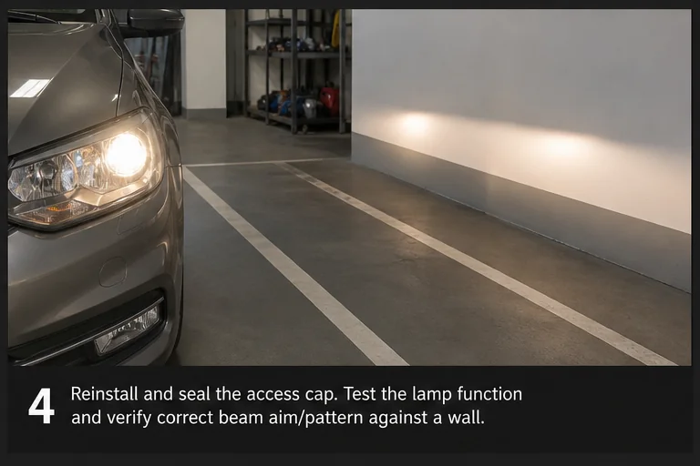Test and aim boundary. Representative view · exact vehicle may differ.