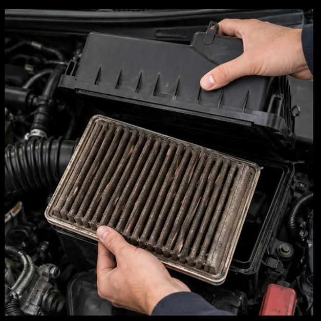 Remove the old filter. Representative view · exact vehicle may differ.