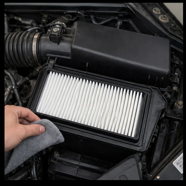 Inspect and install. Representative view · exact vehicle may differ.