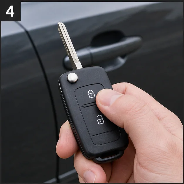 Close and test. Representative view · exact vehicle may differ.