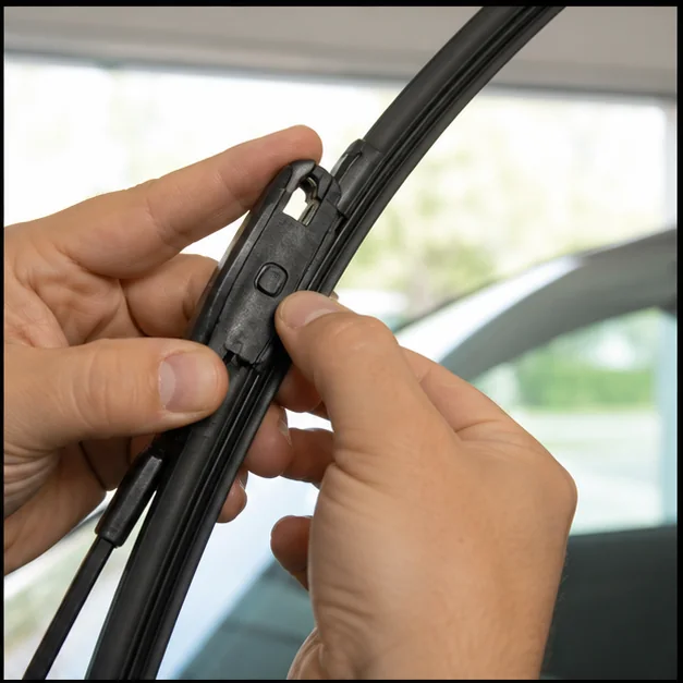 Release the old blade. Representative view · exact vehicle may differ.